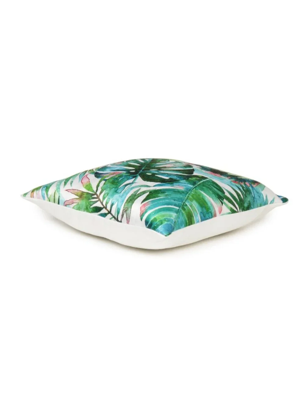 Oussum Square Cushion Cover Cotton Tropical Leaf Printed Pillow Case Set of 2